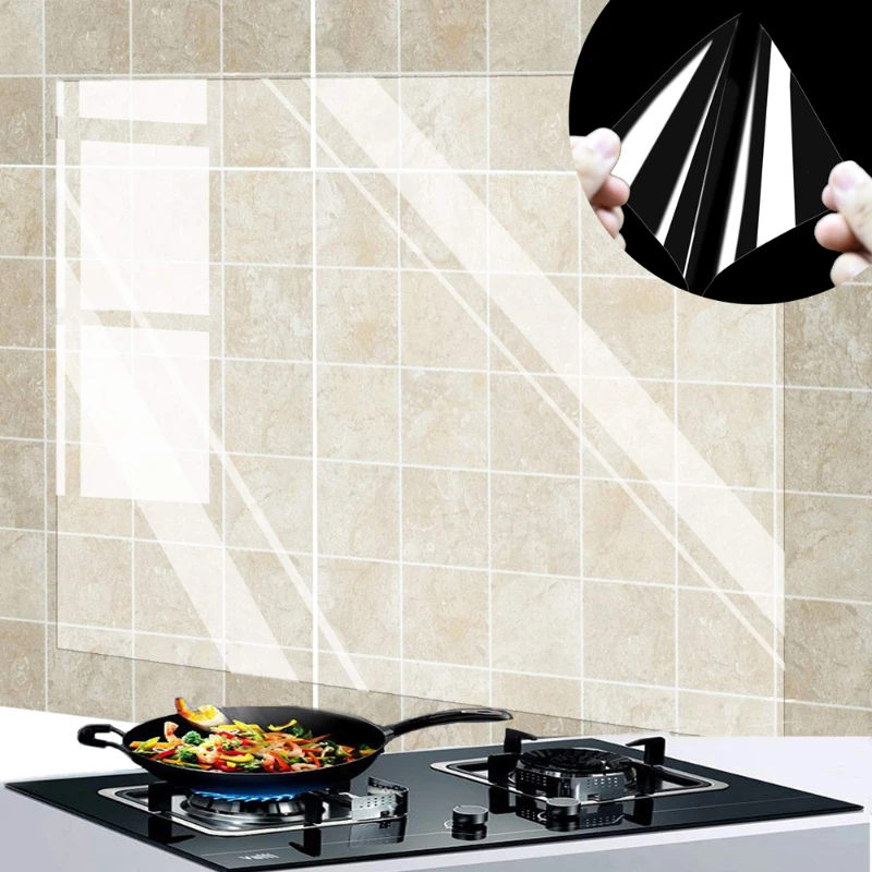Commercial Kitchen Wall Panels - 1 szt. Kuchnia olejoodporna naklejka ścienna