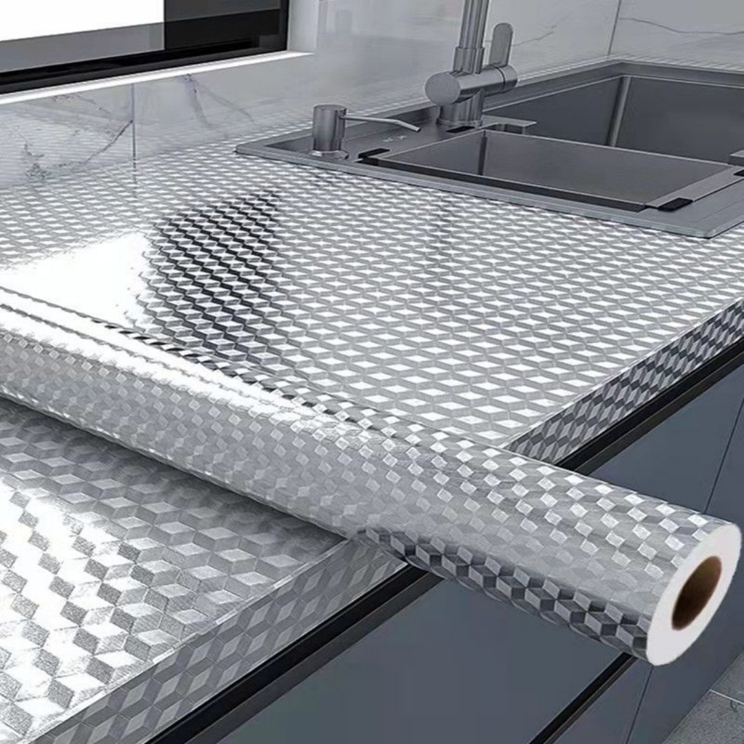 Commercial Kitchen Wall Panels - Naklejka na kuchenkę z folii aluminiowej,