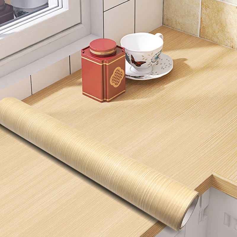 Commercial Kitchen Wall Panels - Samoprzylepna tapeta z efektem drewna, odporna