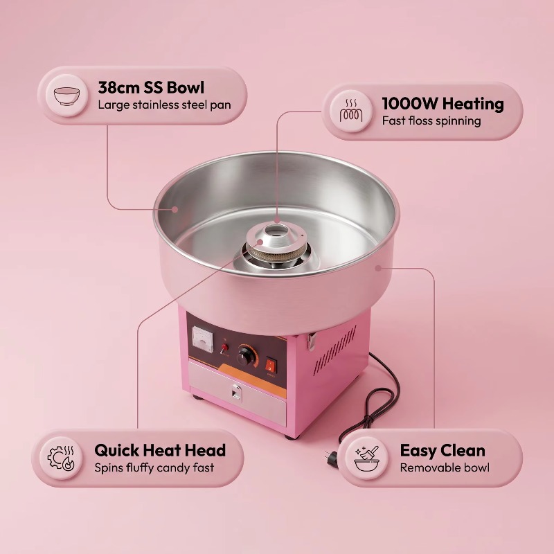 Candy Floss Machine Commercial - Profesjonalna maszyna do waty cukrowej z