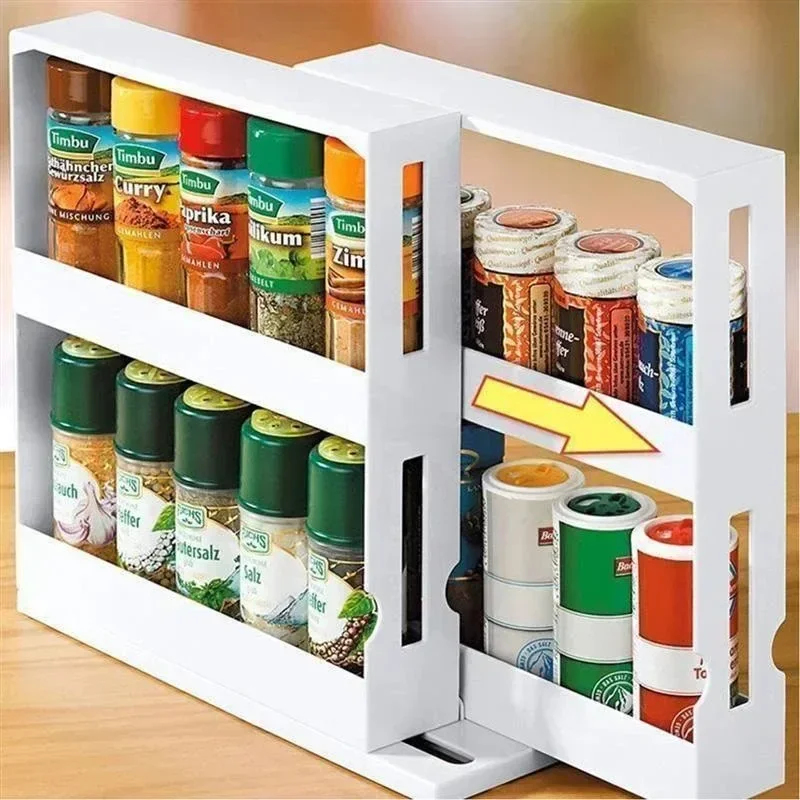 Commercial Kitchen Shelving - Wielofunkcyjny, obrotowy regał na przyprawy z