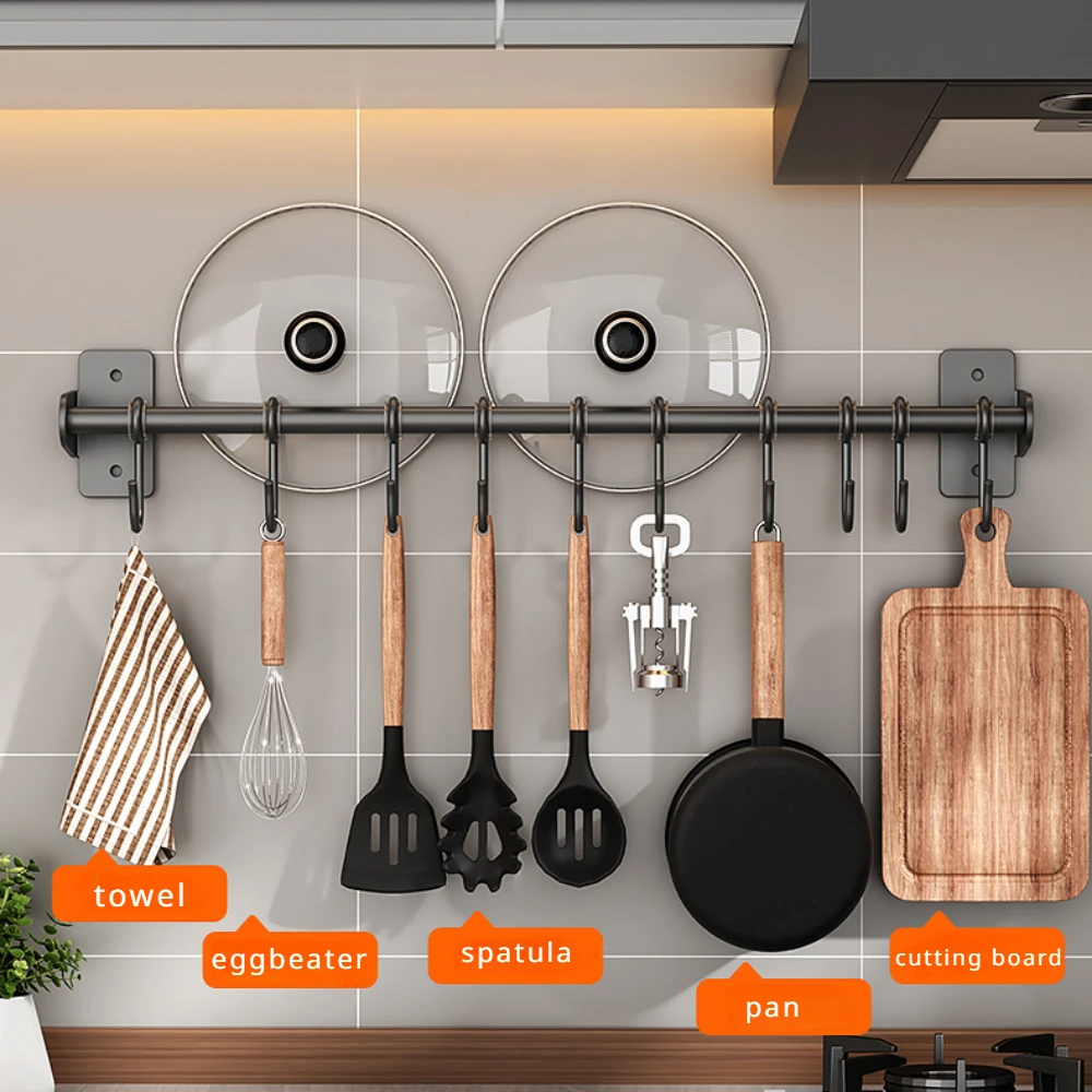 Commercial Kitchen Shelving - Półka kuchenna bez wiercenia, haczyki ze