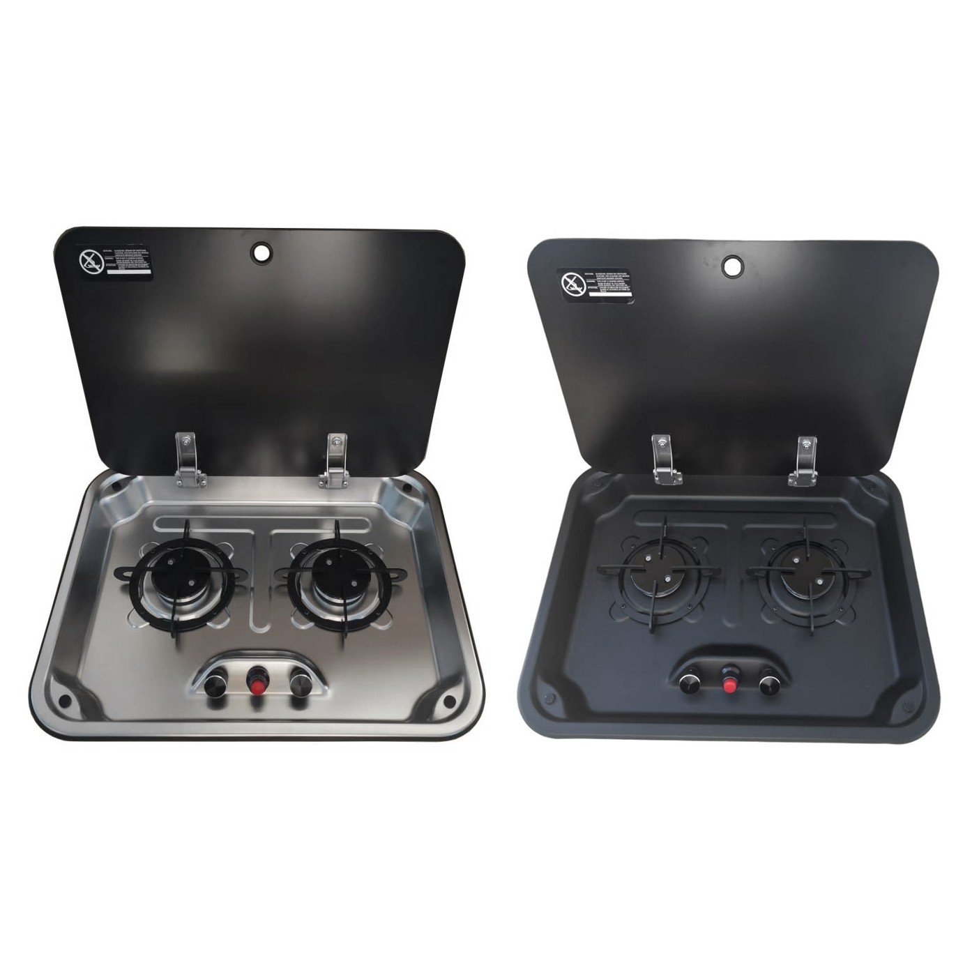 Commercial Kitchen Burner - Kuchenka gazowa do kampera, 2-palnikowa, blat
