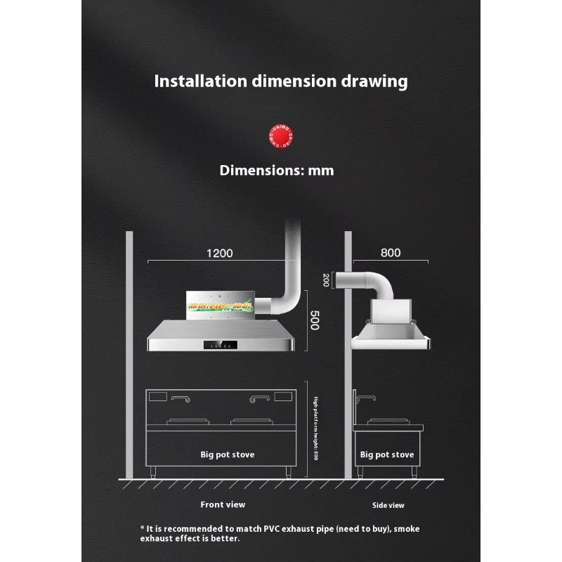 Commercial Kitchen Hoods - Okap kuchenny ze stali nierdzewnej do