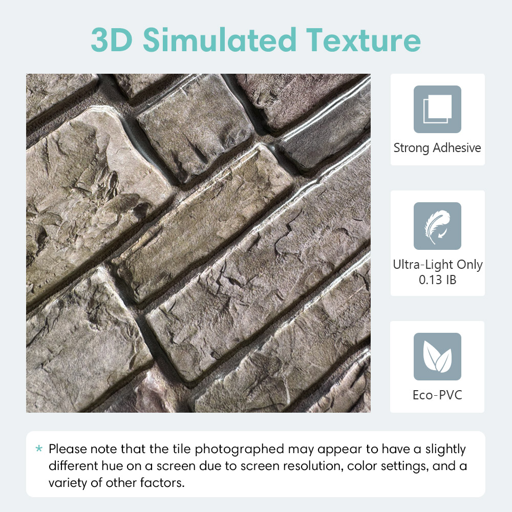 10szt 3D Faux Stone Peel and S – Commercial Kitchen Wall Panels recenzja i cena