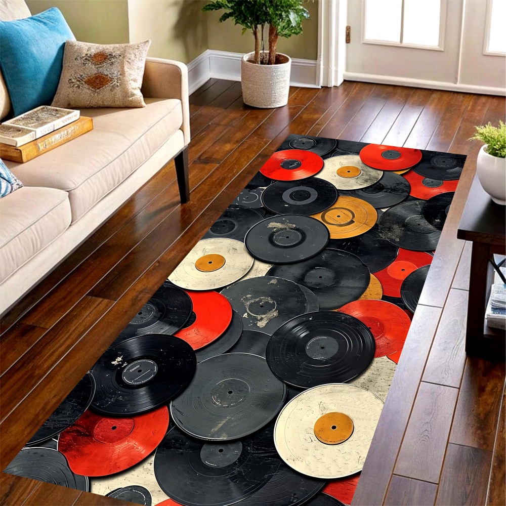 Długi dywan z motywem płyt win – Commercial Kitchen Vinyl recenzja i cena